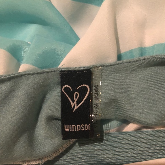 SUMMER Blue and white striped beach dress - Picture 4 of 4